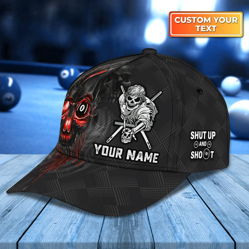 Pool Shut Up And Shoot Gift For Billiard Player Personalized Name Classic Cap