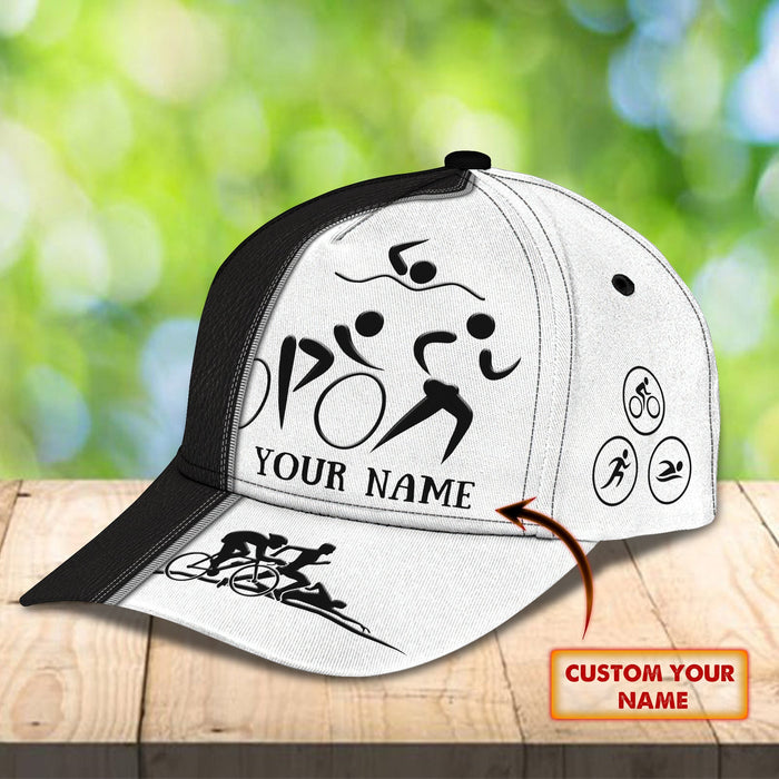 Triathlon - Personalized Name Classic Baseball Cap