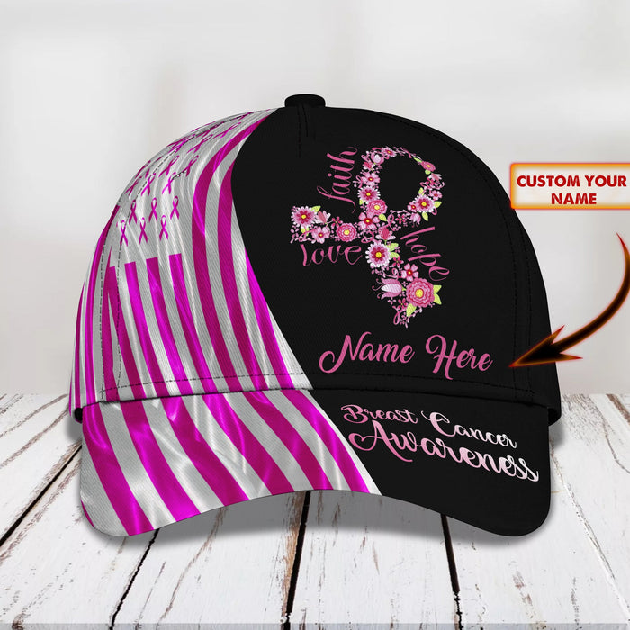 Breast Cancer Awareness - Personalized Name Cap - Nmd 57
