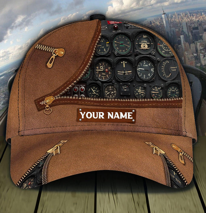 Personalized Pilot Classic Cap, Personalized Gift for Pilot - CPB10PS06