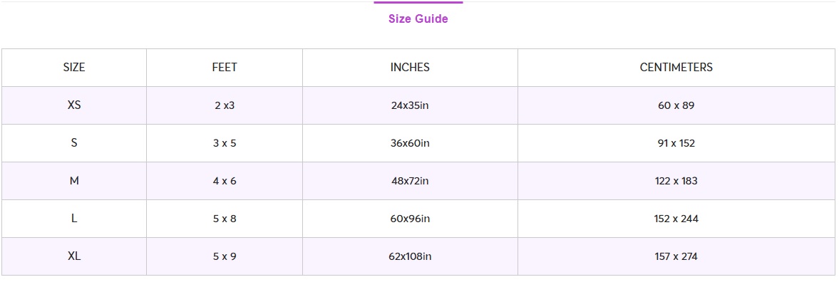 Size Guide