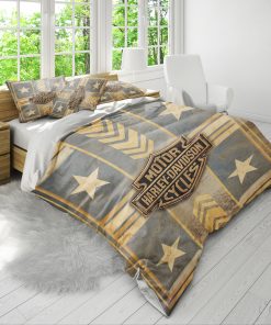 Harley-Davidson Logo In Cinematic Western Nostalgic Style Bedding Sets