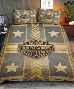 Harley-Davidson Logo In Cinematic Western Nostalgic Style Bedding Sets