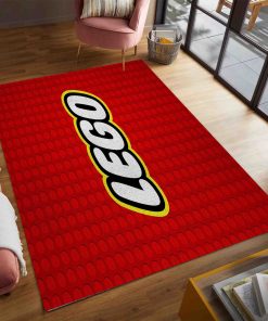 LEGO Red Brick Zone with Logo Area Rug