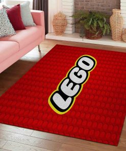 LEGO Red Brick Zone with Logo Area Rug
