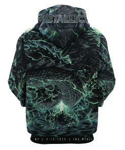 Metallica 3D Hoodie – M72 World Tour Syracuse 2025 – Heavyweight Pullover