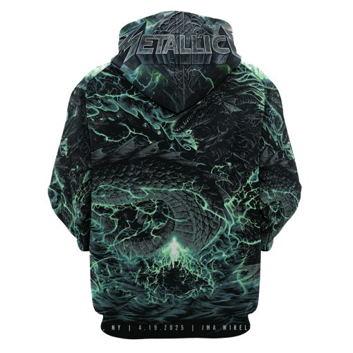 Metallica 3D Hoodie – M72 World Tour Syracuse 2025 – Heavyweight Pullover