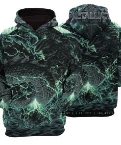 Metallica 3D Hoodie – M72 World Tour Syracuse 2025 – Heavyweight Pullover