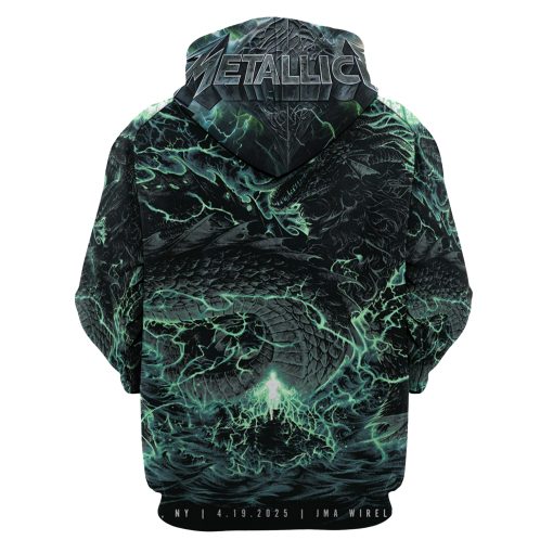 Metallica M72 North America 2025 3D Zip Hoodie – Syracuse Tour Exclusive