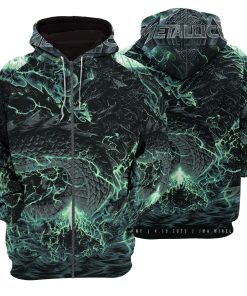 Metallica M72 North America 2025 3D Zip Hoodie – Syracuse Tour Exclusive