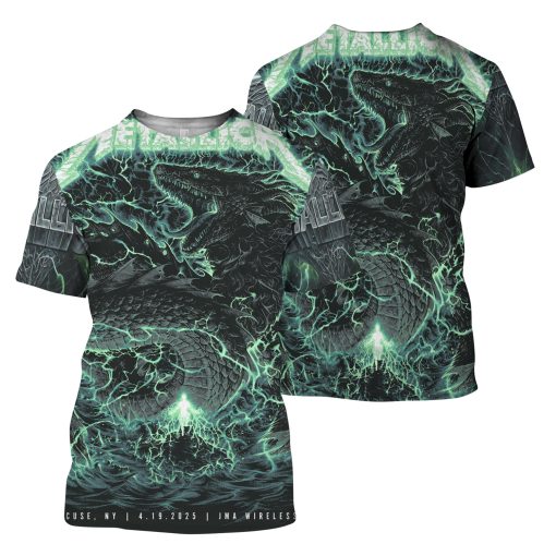 Metallica M72 Syracuse Tour 2025 Exclusive 3D Tshirt – Limited Edition Merch