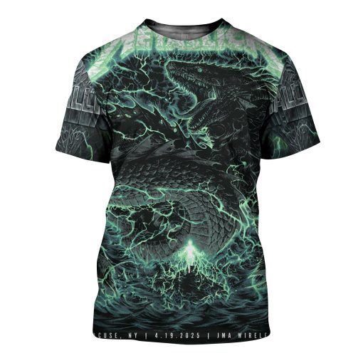 Metallica M72 Syracuse Tour 2025 Exclusive 3D Tshirt – Limited Edition Merch