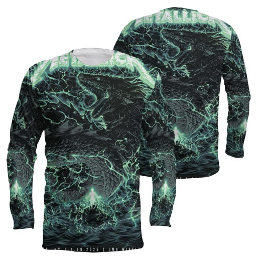 Metallica M72 Tour 2025 3D Long Sleeve Shirt – Syracuse Pop-Up Exclusive